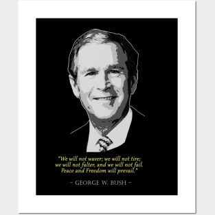 George W. Bush Quote Posters and Art